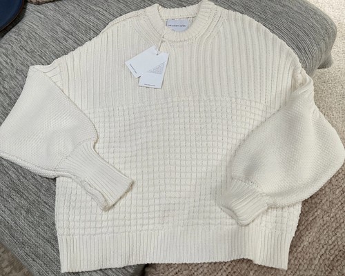 AMAZING The Knotty Ones Relaxed Fit Sweater Knit Chunky ONE SIZE NEW TRUE WHITE