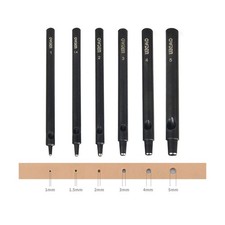 OWDEN Professional 6Pcs. Leather Hollow Punch Set. Size: 1.0-5.... USA FAST SHIP