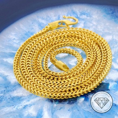 SONDERAKTION WERT 3360,- Fuchsschwanz Kette hochlegiert 916 Gold 22 KT 58cm XXYY