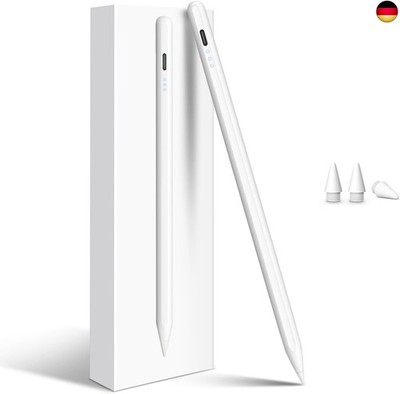 Stift für iPad 2018-2025 mit Schnellladung, Digiroot Pencil für iPad mit Palm R