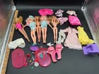 Vintage Barbie Doll Lot 5 Dolls Clothes Accessories Jem Hair Salon Parts Mattel