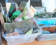 STAINED GLASS Pieces 10 lbs Craft ART Jewelry PROJECTS