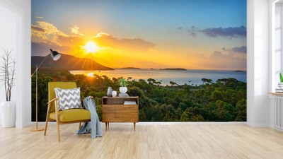 3D Sunny Ocean G7573 Wallpaper Wall Murals Removable Self-adhesive Honey