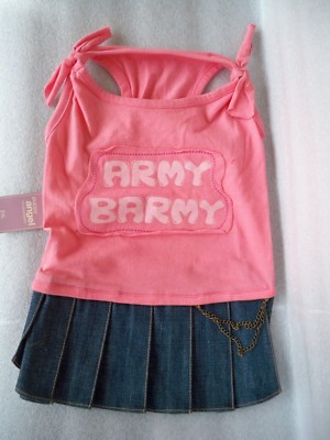 ABITO ABBIGLIAMENTO CANE VESTITINO DENIM SKIRT 