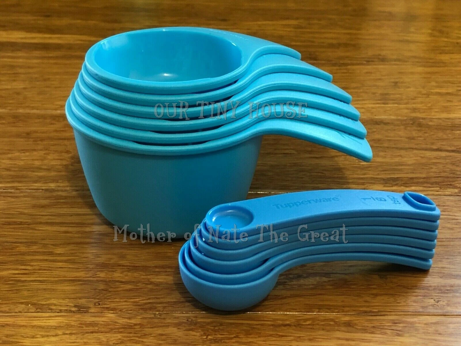 Tupperware Measuring Cups & Spoons Set Nesting Scoops BLUE Baking Kitchen Tools
Opens in a new windo