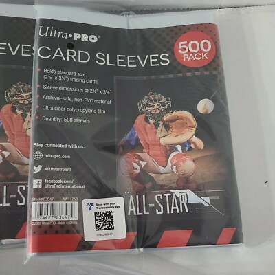 ultra pro 2.5x3.5 trading card penny sleeves 2.5" x 3.5" Premium (100ct) 1/2) trading cards up to 35 points in thickness UltraPRO 2.5" x 3.5" PENNY