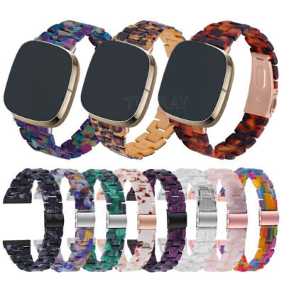 Für Fitbit Versa 4 / 3 / Fitbit Sense 2 Harz Resin Armband Ersatz Uhrenarmband