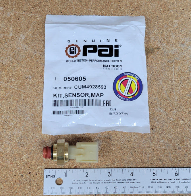 MAP Sensor for Cummins. P/N 050605 Ref.# 4087987 4903292 4928593