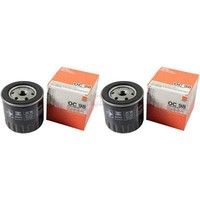 2X Mahle / Knecht ÖLfilter OC 98 Oil Filter