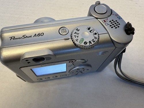 Canon PowerShot A60 Silver 1.5" LCD 2MP Compact Digital Camera TESTED & WORKING - Picture 6 of 17