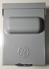 GE Nonfusible 2 Pole Disconnect Metallic Galvanized Steel, 60 Amp  1143