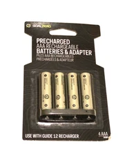 Goal Zero AAA NiMH Rechargeable Battery 4 Pack PRECHARGED 
