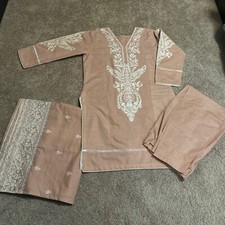 Pakistani Brand Sapphire Ready To Wear winter 3 piece Shirt  Trouser Sz- M/L