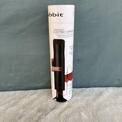 Rabbit Corkscrew Automatic Electric Corkscrew- Black W6316