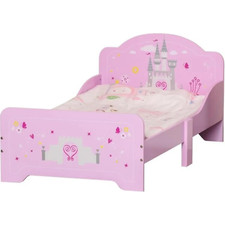Lit Enfant Design Princesse Motif Château Idéal Grand Confort Rails Sécurisé