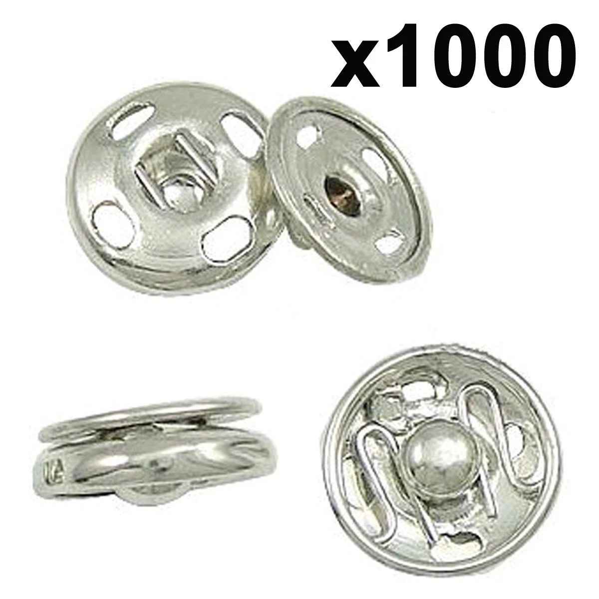 Metal snap fastener spring press studs popper button sew on sewing