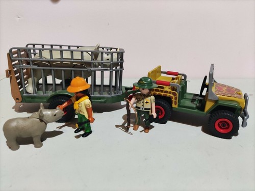 PLAYMOBIL 3532 GELÄNDEWAGEN Anhänger Jeep Safari 1981 alt rar Vintage PLAYMOBIL 3532 GELÄNDEWAGEN Anhänger Jeep Safari 1981 alt rar Vintage