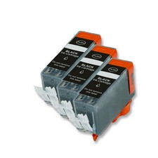 3 BLACK Ink Replacement w/ Chip for PGI-225 Canon MG5220 MG5320 MG6120 MG6220