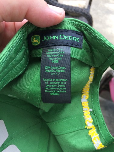John Deere Adjustable Hat - Embroidered - Authenticated! New w/tags! Green/Yell - Picture 4 of 4