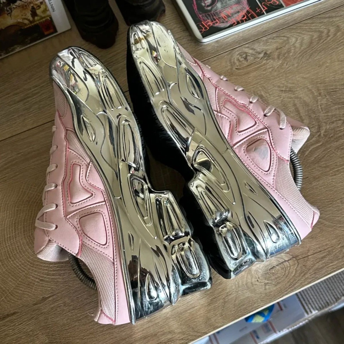 Shoes Raf Simons Ozweego Pink Chrome Size Adidas Raf Simons X