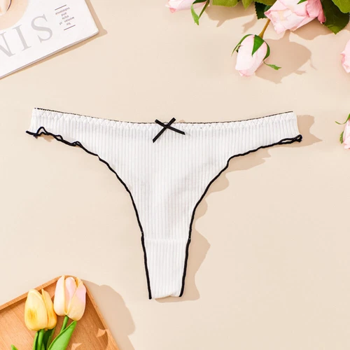 5 Pack Sexy Womens Cotton Knickers G-string Thongs Panties Underwear Lingeries - Picture 14 of 16