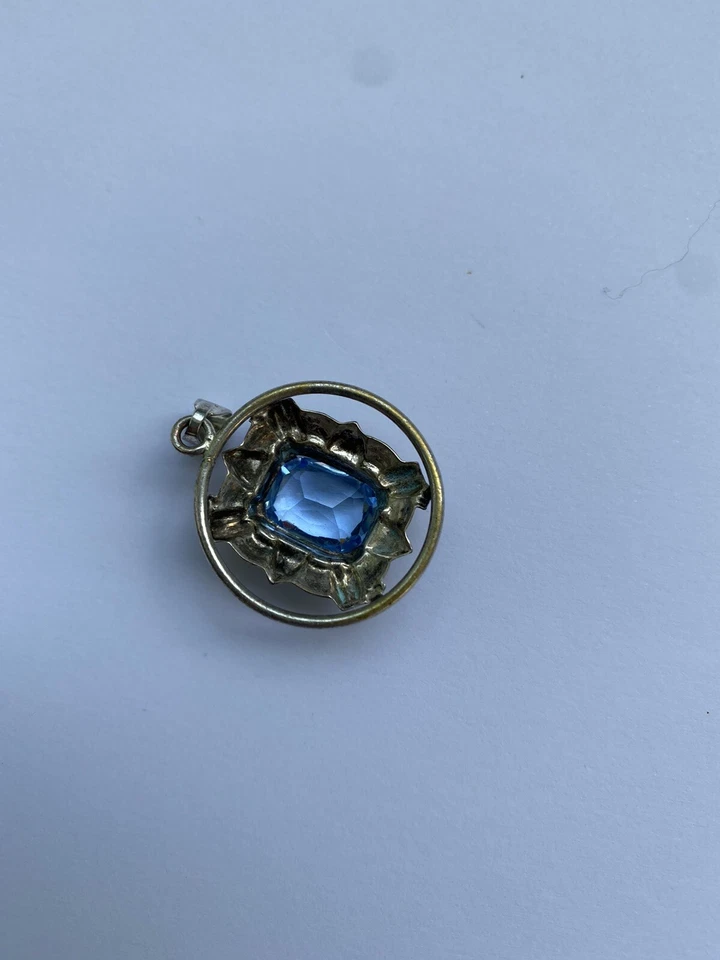 anhänger silber 925 mit blauen Stein - Bild 4 von 4