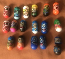 Lot Of 16 Mighty Beanz Toy Figures. includes 2010 Star Wars Greedo. 1 open 1