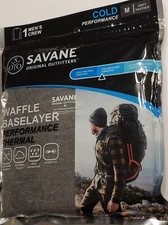Savane Thermal Men’s Original Waffle Baselayer Cold Performance Crew / Pant New