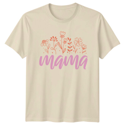 Mama Blumen T-Shirt Muttertag Geschenk für Sie Trendy Grafik Tee