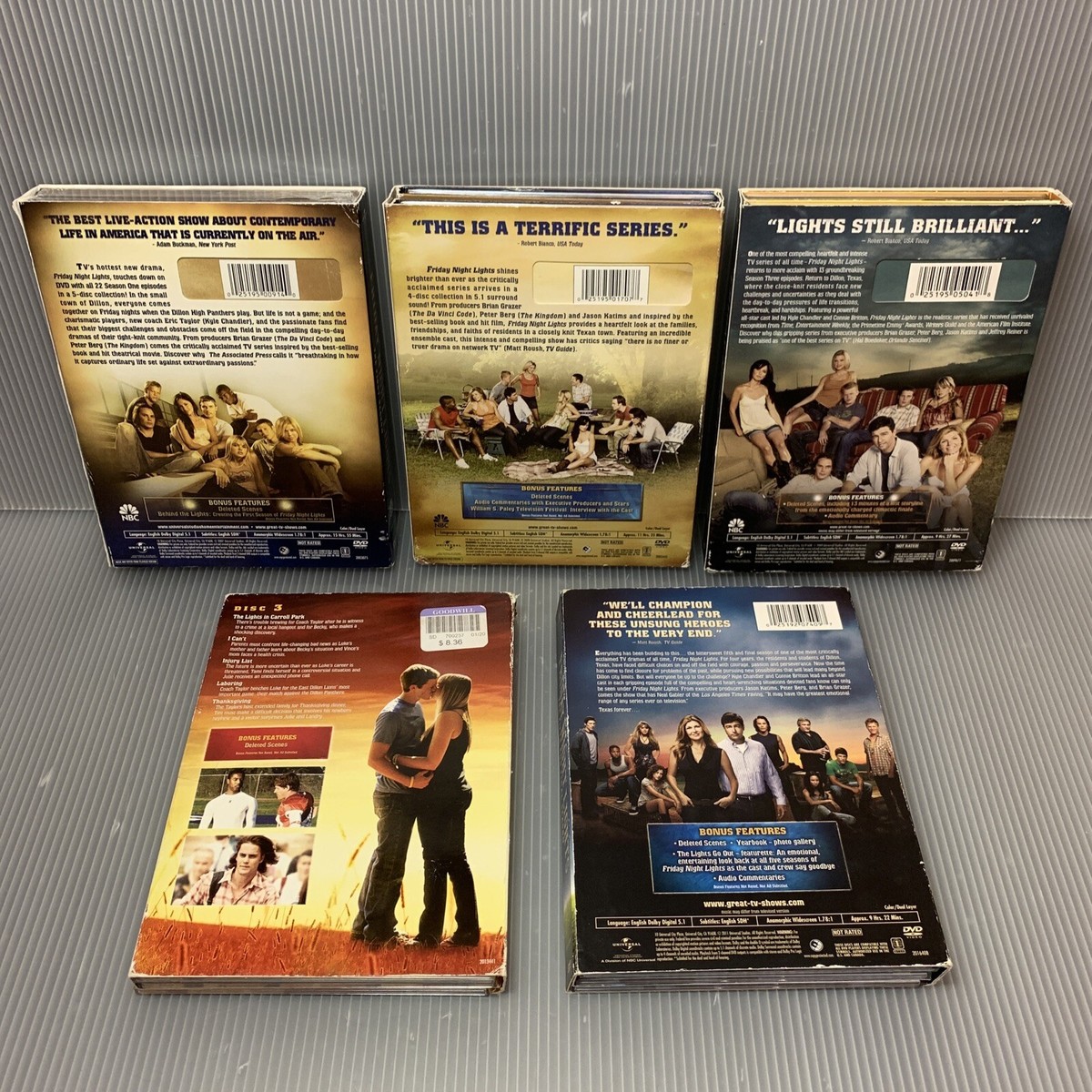 Friday Night Lights - Complete Series Seasons 1-5 (DVD, 19-Disc
