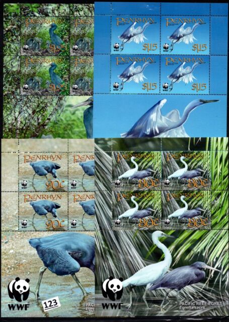 CN PENRHYN - MNH - WWF - BIRDS