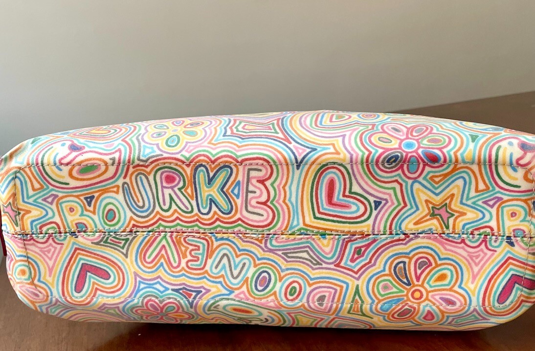 Vintage Dooney & Bourke Y2K Rainbow Zipper Shoulder Bag and Wristlet USA image 5