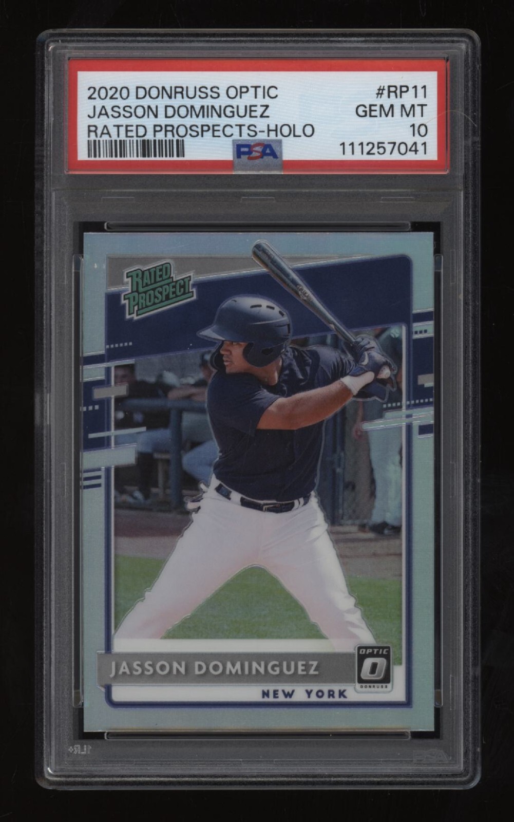 2020 Jasson Dominguez PSA 10 Panini Donruss Optic Holo Rookie Rc #RP11 *NICE*