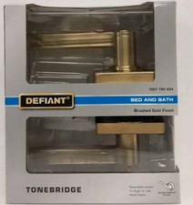 Defiant Tonebridge Bed/Bath Door Lever w/ Square Rose Brushed Gold 1007 790 004