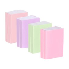 8 Pcs 1:12 Scale Miniature Dollhouse Books Decoration, Pink Series