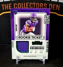 2021 Panini Contenders Football KENE NWANGWU Rookie Ticket Swatch #KNW