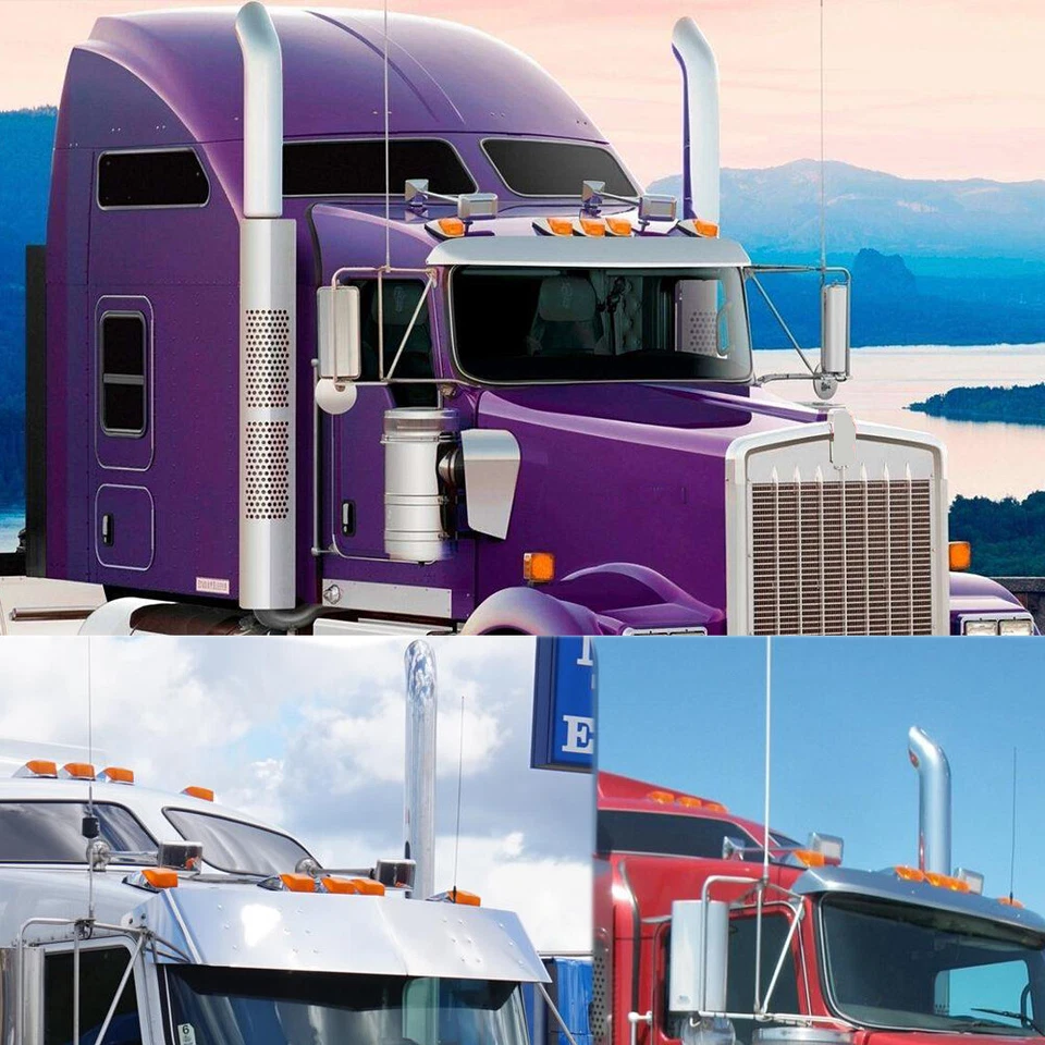 5x LED Amber Cab Roof Top Clearance Marker Running Light For Kenworth Peterbilt Foto 2 de 4