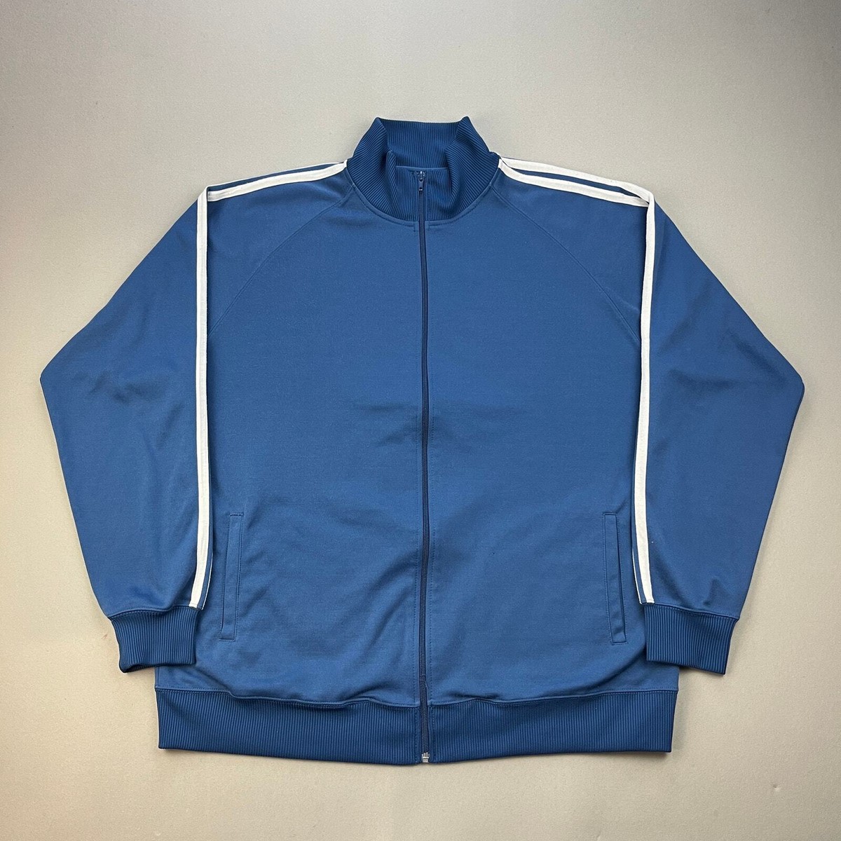 Vintage Anchor Blue Track Jacket Adult XL Full Zip Sportswear 