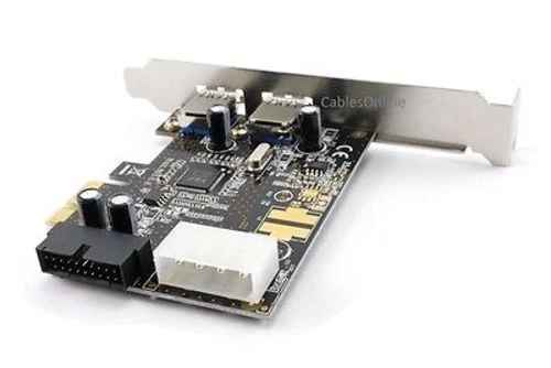 USB 3.0 2-Port PCI-e Controller Card w/ On-Board 20-Pin Header & 4-Pin Molex - Image 3 of 3