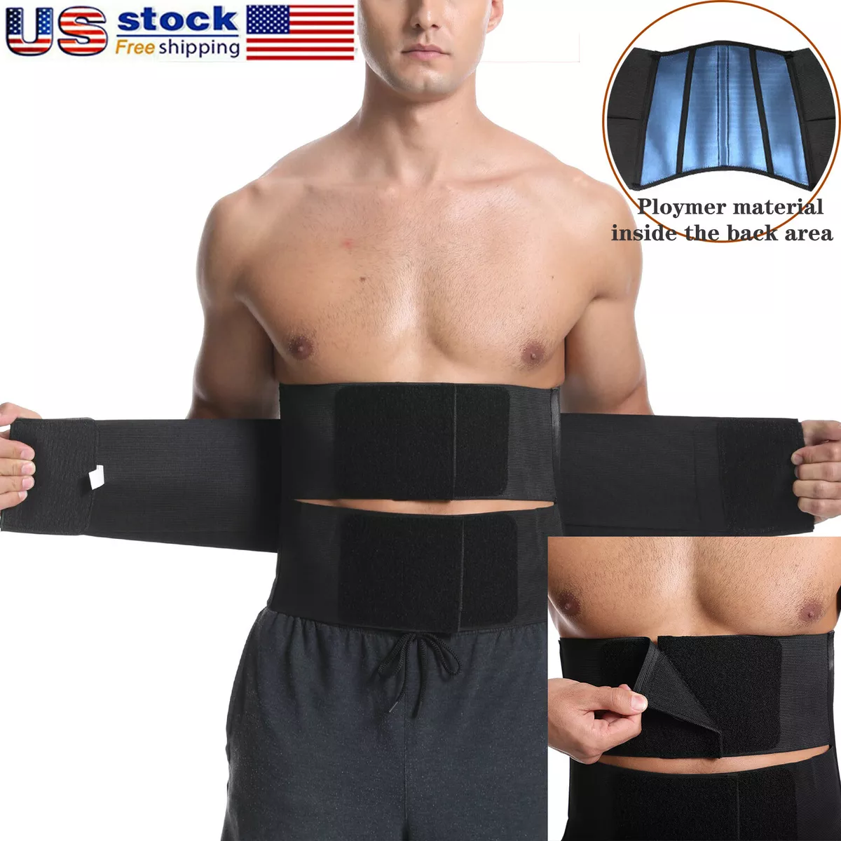 Men Women Waist Trainer Corset Arena Hourglass Body Shaper Compression Wrap Belt