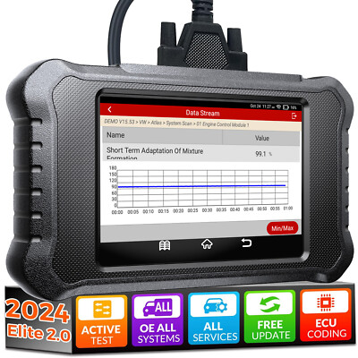 2026 LAUNCH Creader Elite 2.0 OBD2 Diagnosegerät Auslesegerät Für Benz BMW AUDI