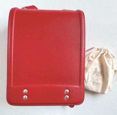 Tsuchiya Kaban Randoseru Japanese School Leather Structured Backpack Magenta Red Randoseru Lite | Leather Randoseru | Tsuchiya Kaban  main image 4