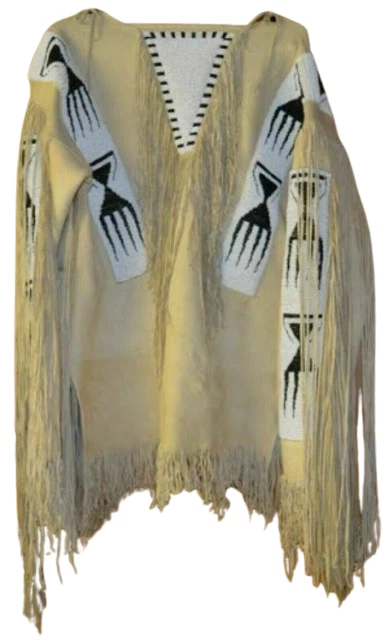 Men American Cowboy Suede Leather Jacket - Western Style Fringe & Beaded Shirt
