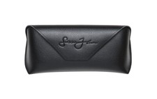 SEAN JOHN BLACK FAUX LEATHER SOFT CARRYING CASE FOR SUNGLASSES/EYEGLASSES FRAME