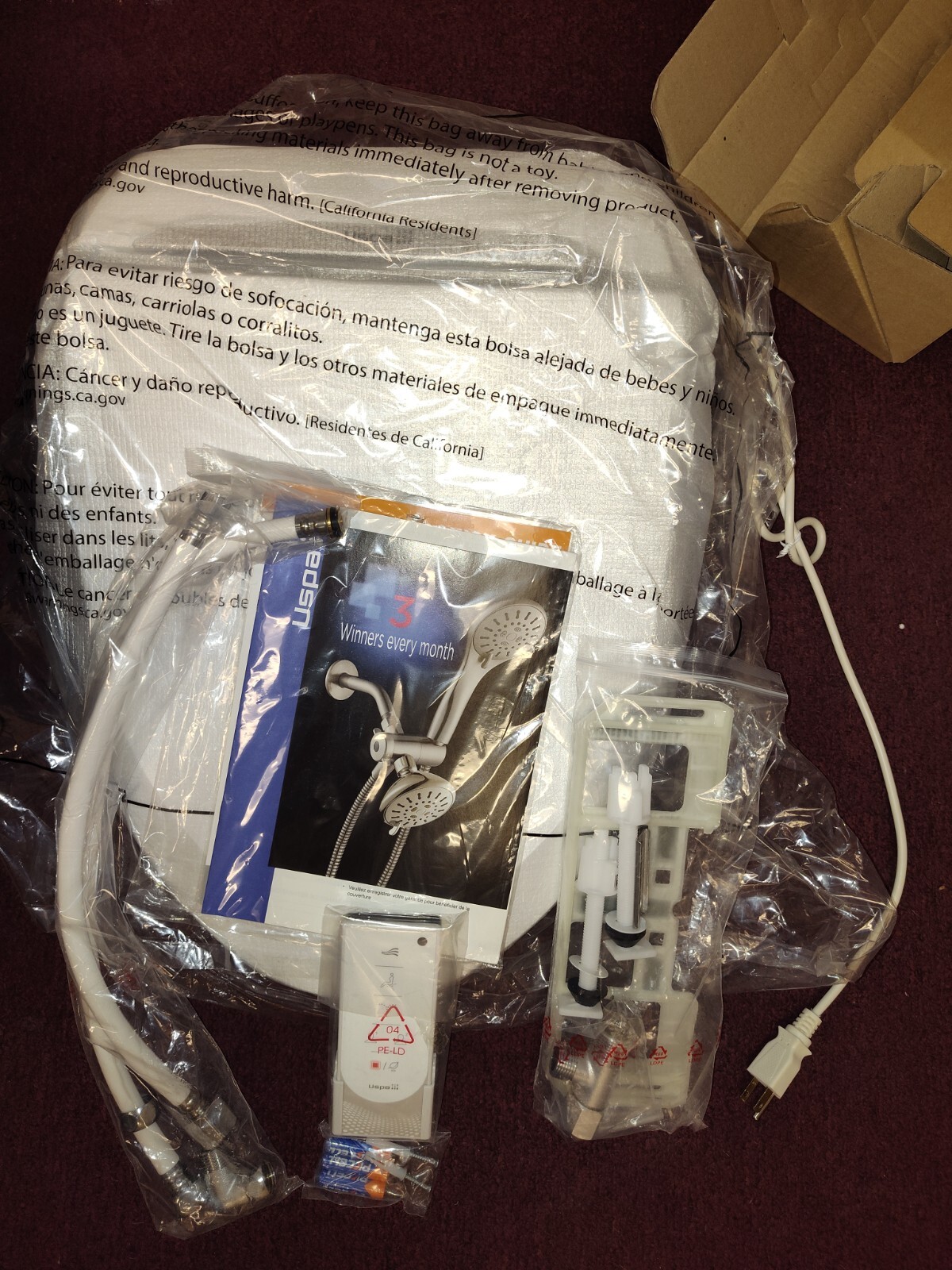 Bio Bidet Luxury Smart Toilet Seat Elongated White Wireless Remote UB