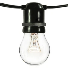 Frontgate Vintage Bistro Cafe Outdoor string lights Patio Yard 24 Sockets Shades