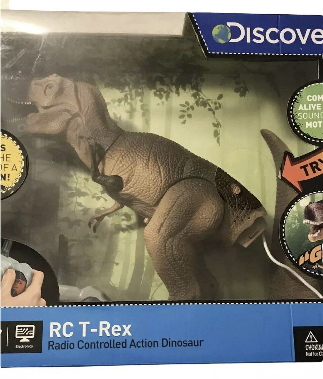 Discovery Kids Radio Controlled T-Rex Dinosaur Action Figure Brown