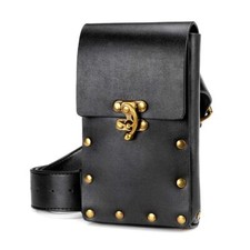 Renaissance Bag Medieval Belt Pouch Leather Leg Phone Holder Festival Faire