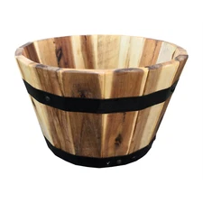 AWP304115 11.5 X 7 round Barrel Planter, 11.5 X 7