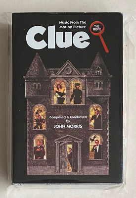 CLUE - THE MOVIE * JOHN MORRIS  * US LIMITED SOUNDTRACK B&W CASSETTE * 150 ONLY!